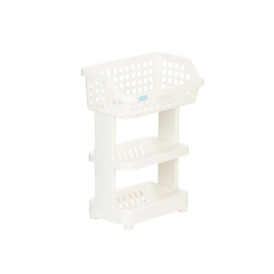 Kệ Đa Năng 3 Tầng Bằng Nhựa Cao Cấp Nachi Plus Inochi Nhật Bản - Dùng Trong Nhà Bếp, Phòng Tắm, Phòng Ngủ (298 x 190 x 376 mm)