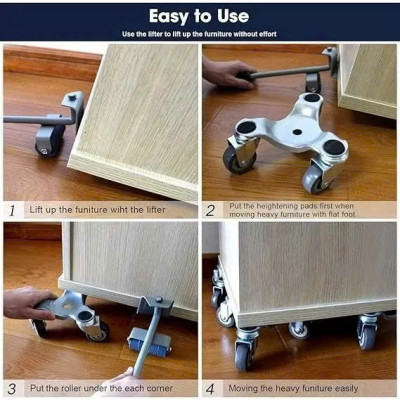 Bộ Nâng Và Di Chuyển Đồ Nặng 1000Kg Thông Minh – Dụng Cụ Hợp Kim Bền Bỉ, Tiện Lợi, đèn trang trí