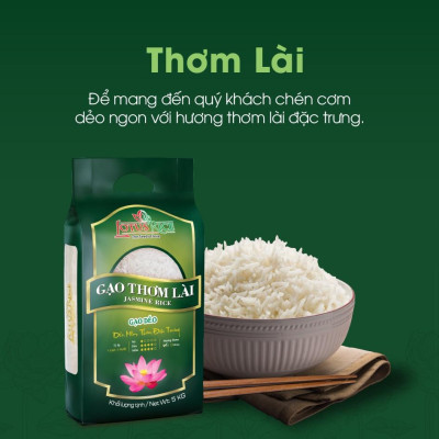 Gạo Thơm Lài Lotus Rice 2kg - Cơm ngon dẻo vừa