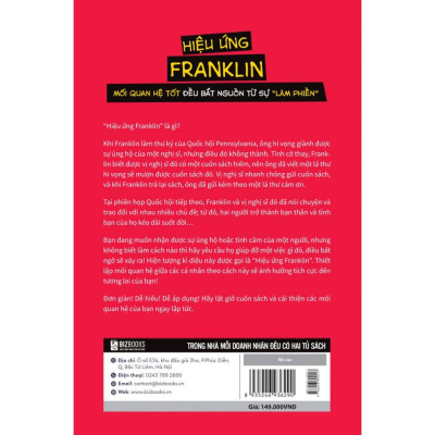 Hiệu ứng Franklin - Mối quan hệ tốt bắt nguồn từ sự "làm phiền" - Bản Quyền