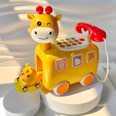 Điện Thoại Đồ Chơi Cho Bé, Ô Tô Đồ Chơi Hình Hươu Phát Nhạc, Hát Ru Vui Nhộn Cho Bé, Đồ Chơi Trẻ Em HT SYS