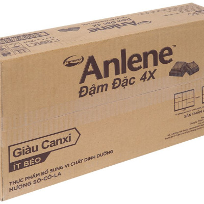 Thùng 48 Hộp Sữa Anlene Đậm Đặc 4X Ít Béo Hương Sô-Cô-La (12 x 4 x 125 ml)