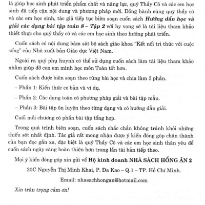 Hướng Dẫn Học Và Giải Các Dạng Bài Tập Toán 8 Tập 2 (Bám Sát SGK Kết Nối Tri Thức Với Cuộc Sống) _HA