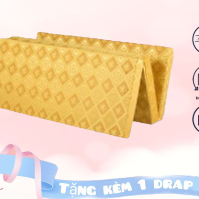 Nệm Bông Ép Cao Cấp Gấp 3 Dày 9cm Đủ Size ( Giao Màu Ngẫu Nhiên )