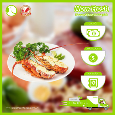 [GIAO NHANH HCM] Tôm Hùm Bông Đông Lạnh - 1 Con 1Kg