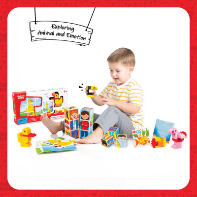 Đồ Chơi Khám Phá Cảm Xúc Và Thế Giới Động Vật TOONYKIDS - Exploring Animals And Emotion TN00222 [Tặng Kèm Sticker]