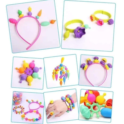 Đồ Chơi Cho Bé Gái, Đồ Chơi Xâu Hạt 550 Chi Tiết, Làm Trang Sức Giúp Bé Tăng Tư Duy Sáng Tạo, Đồ Chơi Trẻ Em HT SYS
