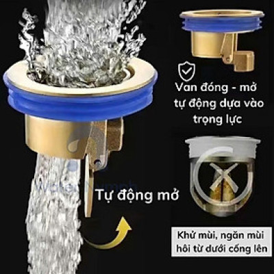 Bộ 2 Nắp Đậy Cống Thoát Nước Bằng Đồng – Giải Pháp Ngăn Mùi Hôi, Côn Trùng Xâm Nhập Loại Tốt