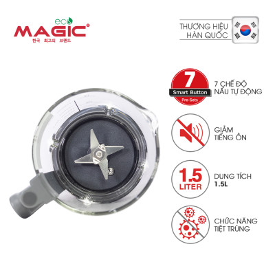 Máy Làm Sữa Hạt Đa Năng Giảm Tiếng Ồn Magic Eco AC -141 (1.5 Lít) - Hàng chính hãng