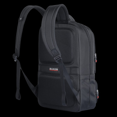 Ba Lô Laptop Hero - 15.6 Inch - Sakos ASBP32KBZMG9 - Đen Phối Nâu