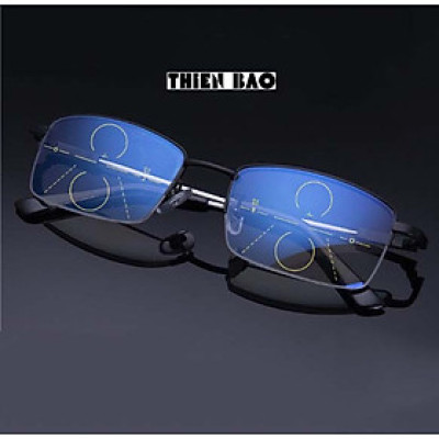 Kính lão thị, kính viễn thị Nam nữ  hàng đẹp xẻ cước KVM367 chống as xanh Gọng TITANIUM càng dẻo chuẩn độ