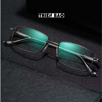 Kính viễn thị, kính lão thị trung niên Nam nữ toàn viền titanium siêu dẻo nhẹ bền KV60Đ tròng Nhật