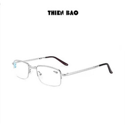 Kính lão thị, viễn thị đọc sách Nam nữ gấp gọn ( Tặng bao da đeo hông) KVT1510 tròng Nhật xẻ cước loại tốt mạ crom bền đẹp