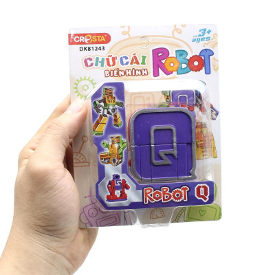 Đồ Chơi Lắp Ráp Biến Hình Robot Chữ Cái Q - Cresta DK81243