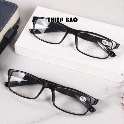 Kính lão thị , viễn thị loại cao cấp Đen Nhám cực đẹp, tròng chuẩn độ NAM NỮ Nhật bản loại I KVD034 hàng đẹp TR90