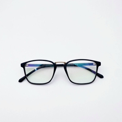 Kính Gọng Nam Nữ Dáng Vuông Nhựa Dẻo Hàn Quốc - Siêu Nhẹ