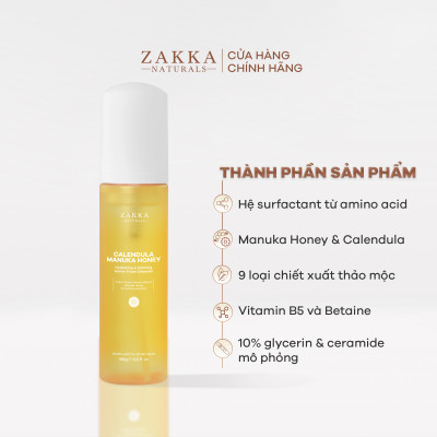 Bộ Đôi Zakka Naturals Sữa Dưỡng Cúc 150ml và SRM Cúc 185g Làm Sạch Và Cấp Ẩm Dịu Nhẹ Cho Da Nhạy Cảm