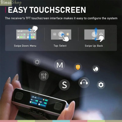 Ulanzi AM18 - Micro Cài Áo Không Dây Kênh Đôi Cho Máy Ảnh, Điện Thoại, Bộ Nhớ Trong 8GB, Thời Lượng Pin 20 Giờ - Hàng chính hãng