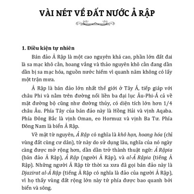 Tìm Hiểu Văn Hóa Ả Rập