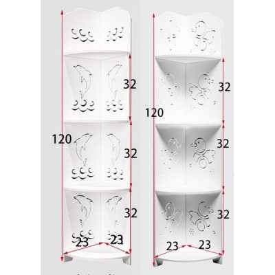 Kệ Góc 4 Tầng Hình Con Vịt-Cá Heo IG231