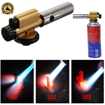 Đèn khò gas - khò ga đồng 100% nguyên khối cao cấp, tự động đánh lửa, khò lửa bình gas - Núm điều chỉnh nhiệt 1300 độ C