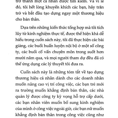 Tạo Dựng Thương Hiệu Cá Nhân (Tái Bản 2022)