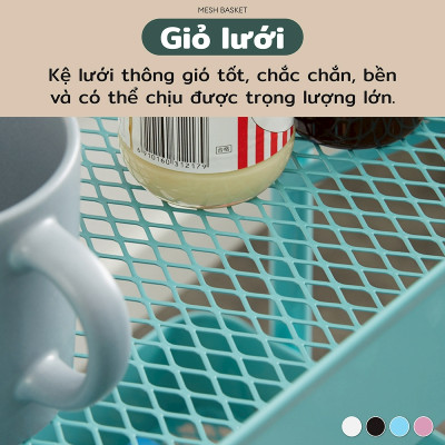 Kệ 2858 - 4177 đa năng bằng thép carbon không gỉ, chống xước, sơn đen tĩnh điện, tiện nghi cho nhà bếp sạch sẽ