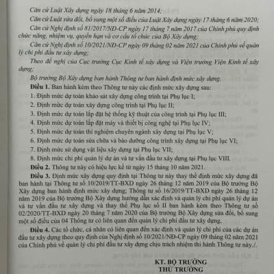 Sách Định Mức Dự Toán Xây Dựng Công Trình sđ, bs năm 2025 theo Thông Tư 08/2025/TT-BXD - Tập 1: Phần Xây Dựng và Khảo Sát (V2581D)
