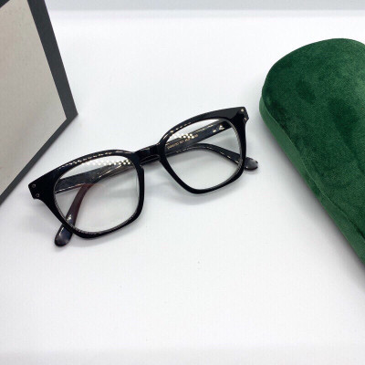 Kính gọng Mắt vuông  basic nhựa bản dày cao cấp (ĐEN)