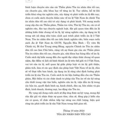 Án lệ Việt Nam - bản in 2025