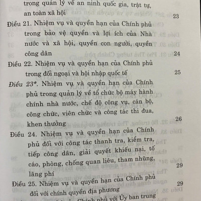 Luật Tổ Chức Chính Phủ ( sửa đổi, bổ sung năm 2019, 2023)