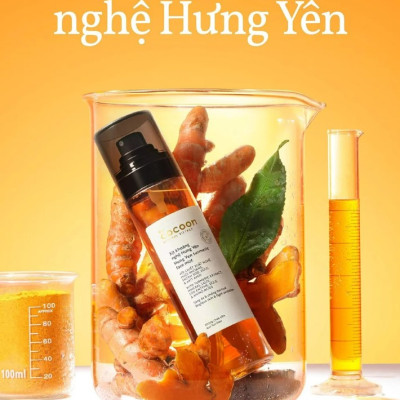 Xịt khoáng nghệ Hưng Yên Cocoon 130ml giúp sáng da và chống oxy hóa thuần chay