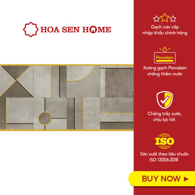 Gạch ốp tường bán sứ LUSTILE VNOML0300600001D1 bề mặt bóng, độ hút nước thấp, kích thước 300mmx600mm, thùng 8 viên - Hàng chính hãng