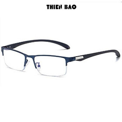 Gọng kính thời trang NAM NỮ 0 độ ( Có bán độ lão thị, viễn thị trung niên) nửa viền thể thao cực đẹp KT17 tròng Nhật bản cao cấp loại I nhẹ nhàng thoải mái