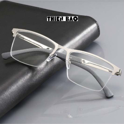 Kính lão thị viễn thị xẻ cước bạc sáng bản to, càng lò xo Nam Nữ Nhật bản Silver hàng đẹp loại I, chuẩn độ KVH02