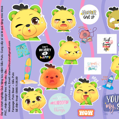 Bộ Sticker Pulo Bear