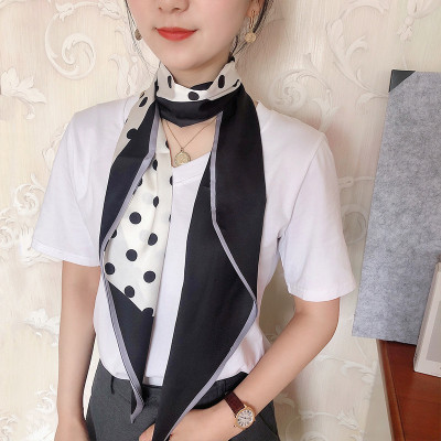 Khăn lụa turban kiểu dài mẫu mới Vingate dễ thương AKL96 (15x160cm)