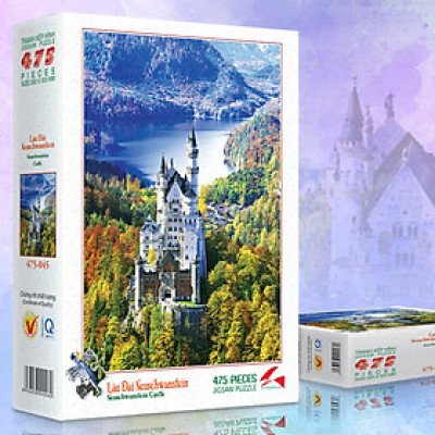 Tranh xếp Hình Tia Sáng  Lâu Đài Neuschanstein (475 Mảnh Ghép)