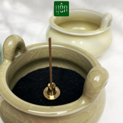 Bát Hương Bát Nhang Thảo Mộc Yên Bằng Sứ Cao Cấp Cao 5cm Size Vừa Màu Sắc Phong Thủy Trang Trí Bàn Thờ Dâng Hương