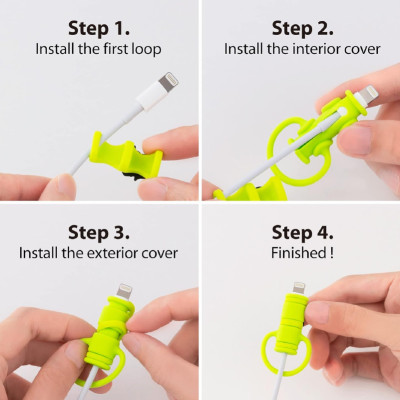 Cable Protector-Maru Penguin hàng chính hãng Bone