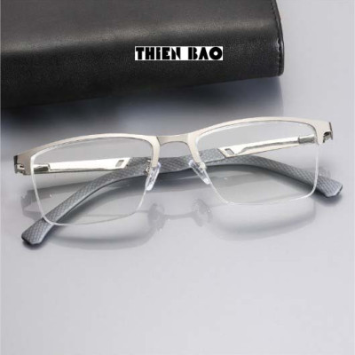 Kính lão thị viễn thị xẻ cước bạc sáng bản to, càng lò xo Nam Nữ Nhật bản Silver hàng đẹp loại I, chuẩn độ KVH02