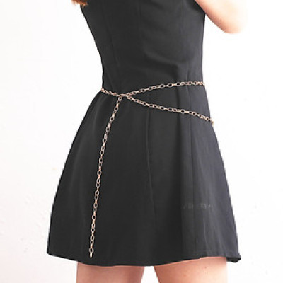 Belt chain thắt lưng xích bản nhỏ sành điệu tôn dáng