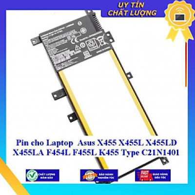 Pin dùng cho Laptop Asus X455 X455L X455LD X455LA F454L F455L K455 Type C21N1401 - Hàng Nhập Khẩu  MIBAT1018