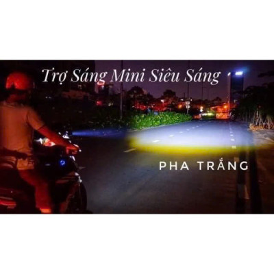 Đèn Trợ Sáng XP60 Siêu Sáng – Cos Vàng Pha Trắng, Đèn LED Siêu Sáng Cho Xe Máy