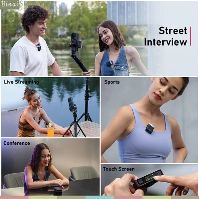 Ulanzi AM18 - Micro Cài Áo Không Dây Kênh Đôi Cho Máy Ảnh, Điện Thoại, Bộ Nhớ Trong 8GB, Thời Lượng Pin 20 Giờ - Hàng chính hãng