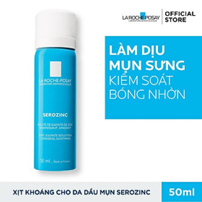 SEROZINC Xịt Khoáng Chuyên Biệt Dành Cho Da Dầu Mụn, Da Hỗn Hợp Dầu