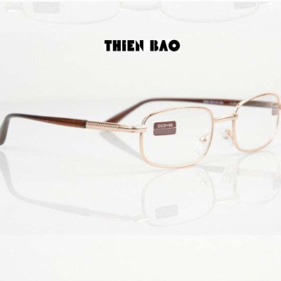 Kính lão thị, viễn thị Nam nữ trung niên tròng Thủy tinh chống xước KVN16 hàng đẹp toàn viền vàng GOLD  loại I