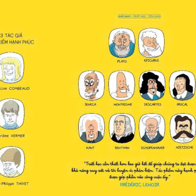 Sách - Philocomix 1- Các triết gia vĩ đại nói gì về hạnh phúc (Nhã Nam Official)