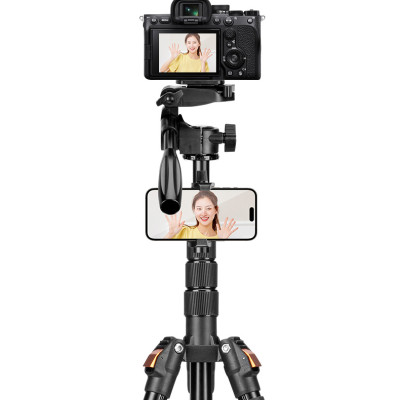 Tripod Yunteng VCT-190 - Chân Đế Máy Ảnh, Điện Thoại ,Tháo Rời Làm Gậy Selfie Kèm Remote Bluetooth - Hàng Chính Hãng