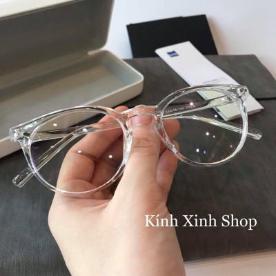 Gọng Kính Cận Gọng Cận Nam Nữ Cao Cấp Nhựa Dẻo Hàn Quốc Ulzzang (Màu Trong Suốt)